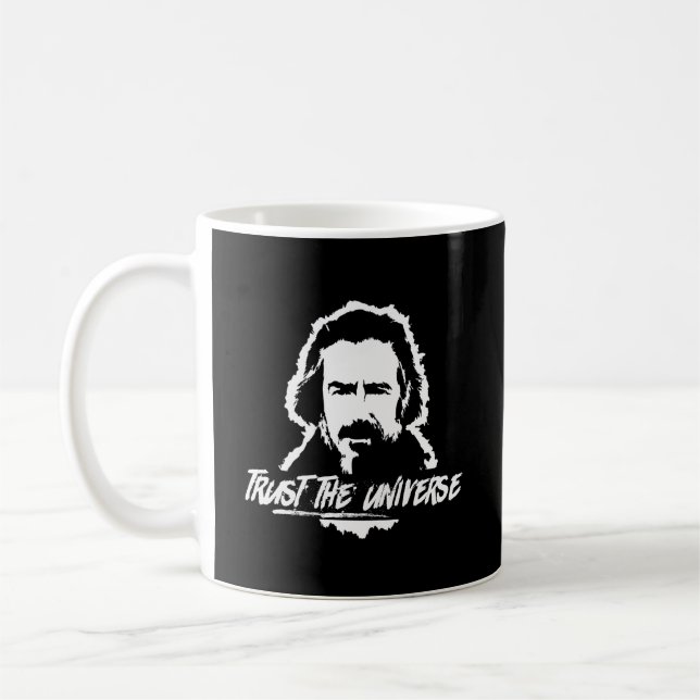 Caneca De Café Alan Watts Confia No Universo (Esquerda)