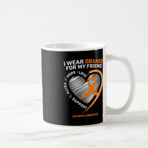 Caneca De Café Alaranjamento da Leucemia Laranja Presentes Amigos