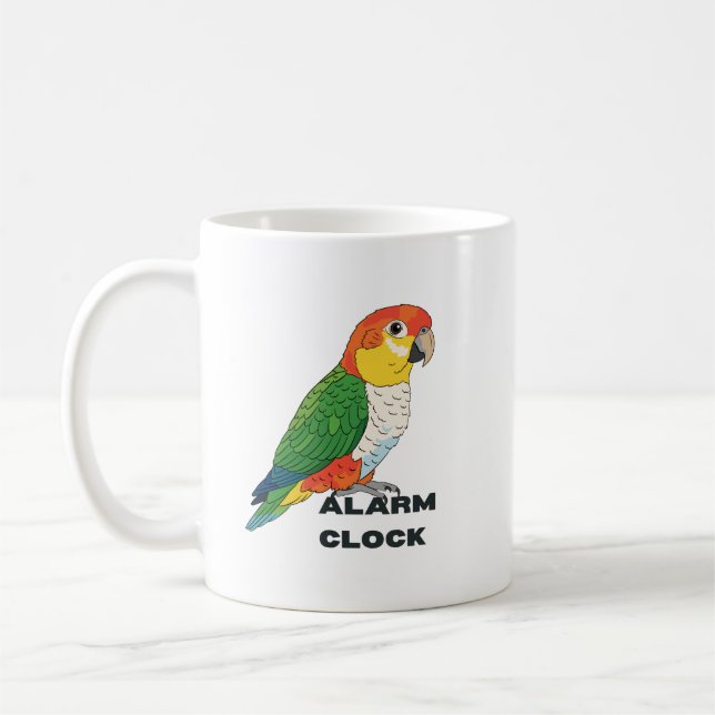 Caneca De Café Alarm Clock Sun Conure – (Esquerda)