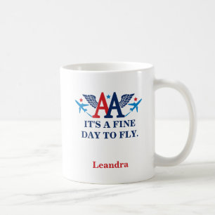 Caneca De Café Alas AA com o logotipo do avião Tanque superior d