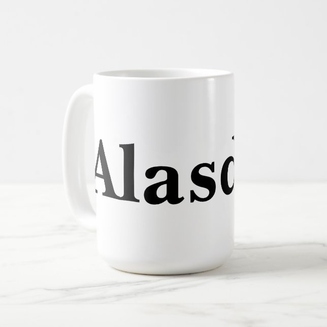 Caneca De Café Alasdair Mens Name (Frente Esquerda)