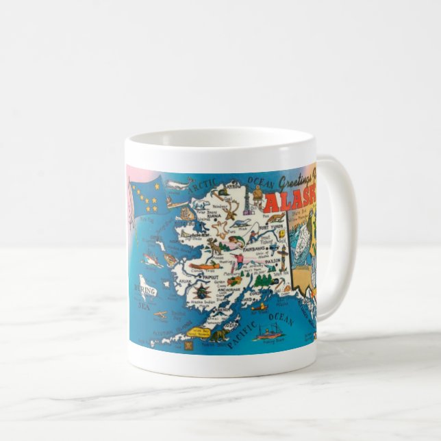 Caneca De Café Alaska Coffee Mug (Frente Esquerda)