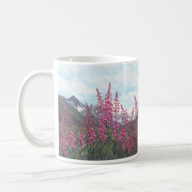 Caneca De Café Alaska Fireweed (Esquerda)