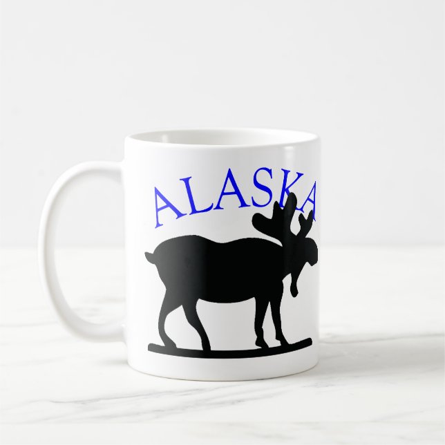 Caneca De Café Alaska Moose (Esquerda)