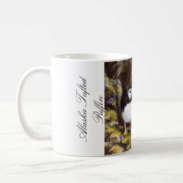 Caneca De Café Alaska Tufted Puffin (Esquerda)