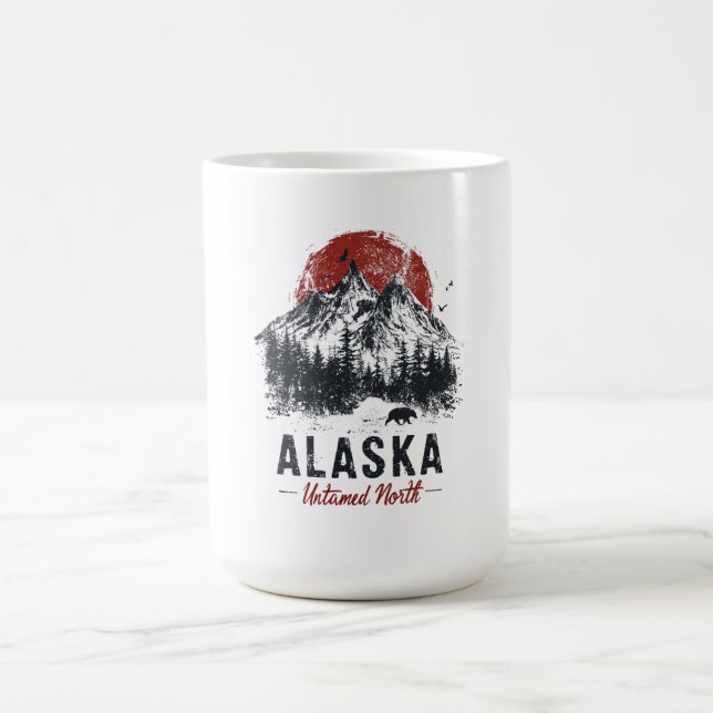 Caneca De Café Alaska Untamed North Mountain Wilderness Outdoor (Centro)