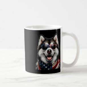 Caneca De Café Alaskan Malamute Dog 4 De Julho Incepende American