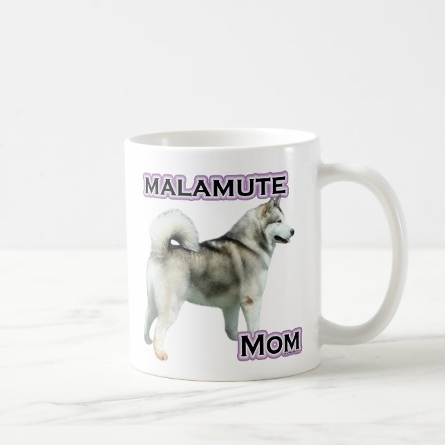 Caneca De Café Alaskan Malamute Mãe 4 (Direita)