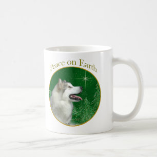 Caneca De Café Alaskan Malamute Peace