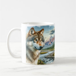 Caneca De Café Alaskan Timber Wolf
