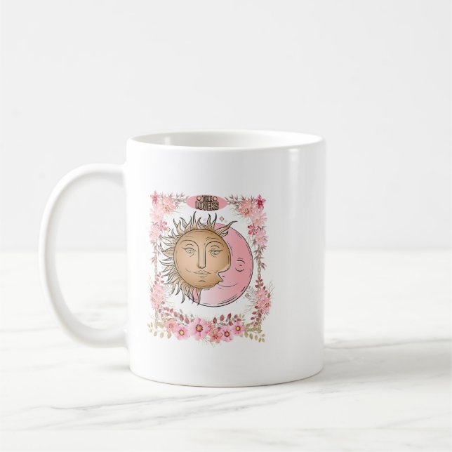 Caneca De Café Alavanca Crescente W Crescente das placas de tarô  (Esquerda)