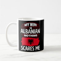 Albanês Albânia Bandeira Albanesa Esposa Albanesa