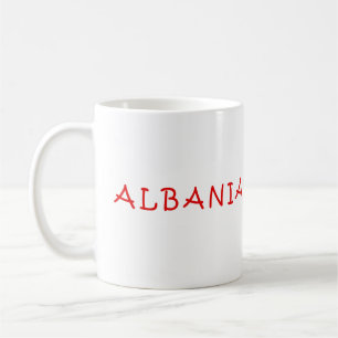 Caneca De Café Albânia, eu amo Albânia