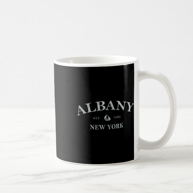 Caneca De Café Albany Nova York _ Albany Ny Velero  (Direita)