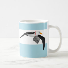 Caneca De Café Albatroz Voador Com Crânio Humano