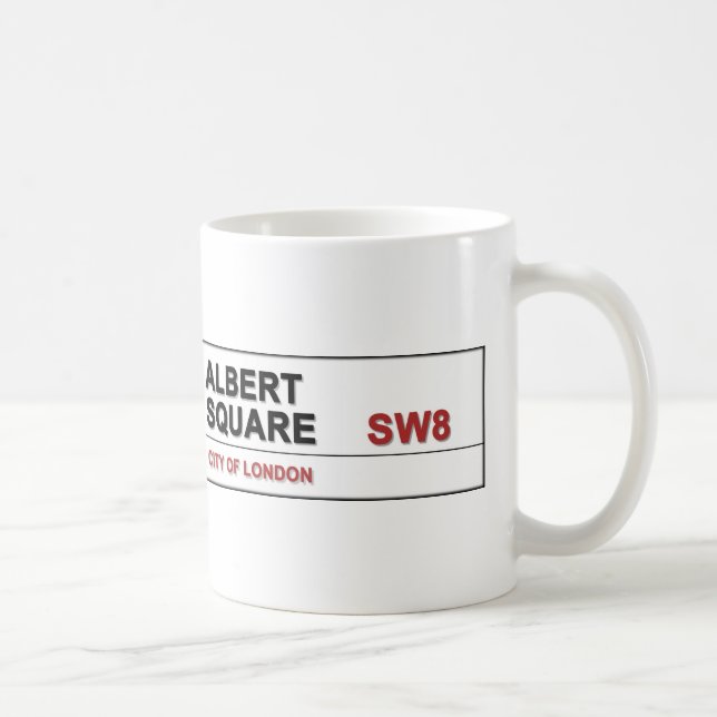 Caneca De Café Albert Square London Inglaterra (Direita)