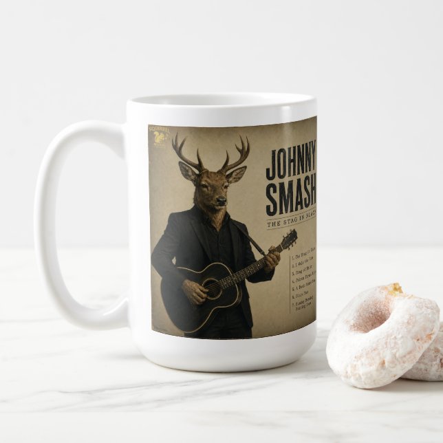 Caneca De Café Álbum de Johnny Smash: uma Paródia (Com Donut)