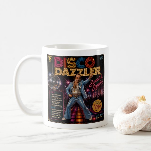 Caneca De Café Álbum Disco Dazzler (Com Donut)