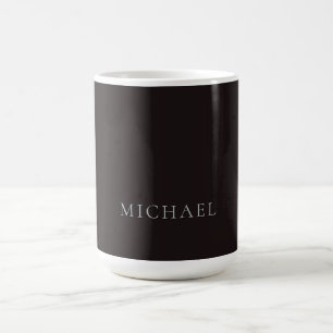 Caneca De Café Alcaçuz Preto Minimalista Simples Moderno Próprio 