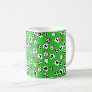 Caneca De Café Alçado, Camisas Brancas e Ventiladores Padrão Ma