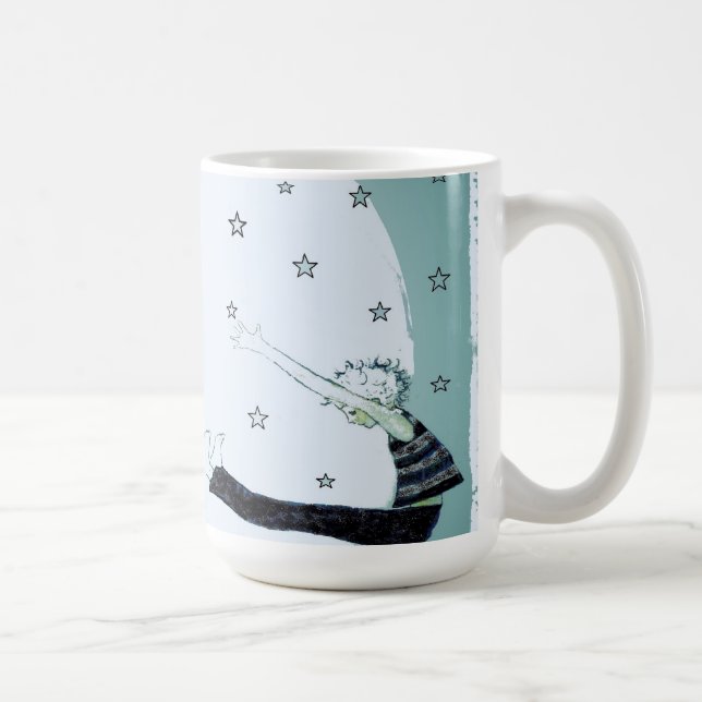 Caneca De Café Alcance para as estrelas inspiradas (Direita)
