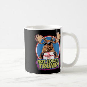 Caneca De Café Alce Engraçado Canadá Se Tornou 51º Estado Dos EUA