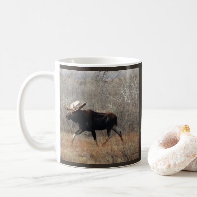 Caneca De Café Alce M10 Touro no Mato (Com Donut)