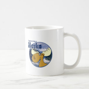 Caneca De Café Alces da felicidade - Alaska