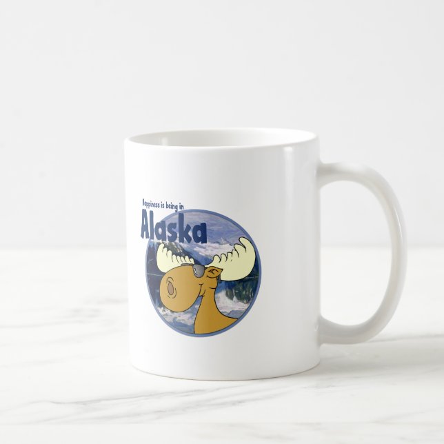 Caneca De Café Alces da felicidade - Alaska (Direita)