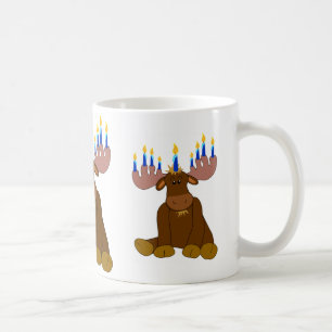 Caneca De Café Alces do chocolate com velas