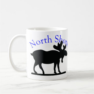 Caneca De Café Alces nortes da costa de Minnesota