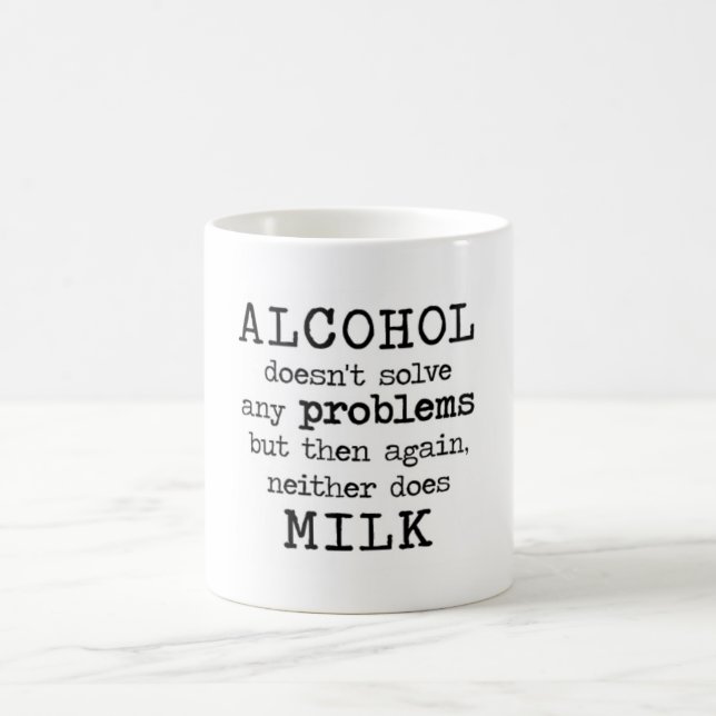 Caneca De Café álcool CONTRA o leite (Centro)