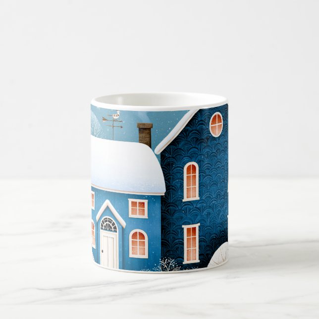 Caneca De Café Aldeia de Inverno da Lua Aconchegante Casa de Camp (Centro)