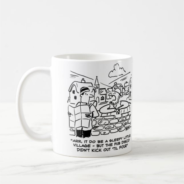 Caneca De Café Aldeia sonolenta por causa da discoteca de pub tar (Esquerda)