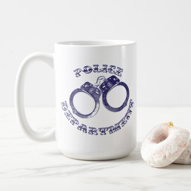 Caneca De Café Aldemas da Polícia (Com Donut)