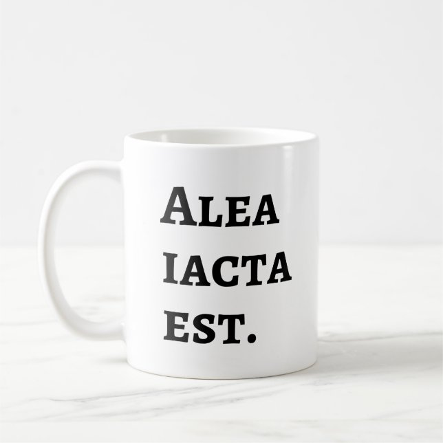 Caneca De Café Alea Iacta Est - Cesar Latin Cote (Esquerda)