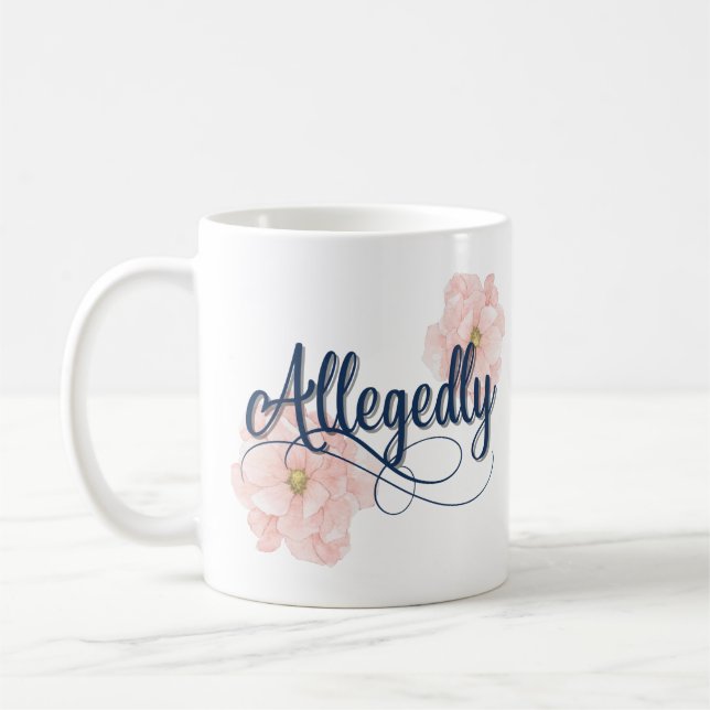 Caneca De Café Alegadamente Mug (Esquerda)