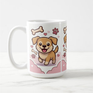 Caneca De Café Alegria de Cachorrinho Divertido – Cachorro de Des