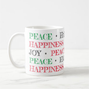 Caneca De Café Alegria de Natal Felicidade