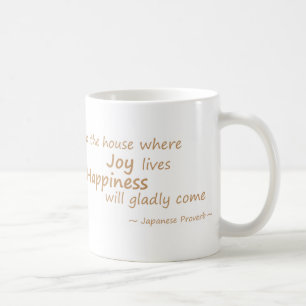 Caneca De Café Alegria, felicidade amarela