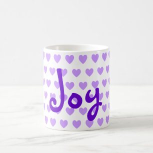 Caneca De Café Alegria no roxo
