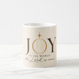 Caneca De Café ALEGRIA PARA O MUNDO Natal Cristão
