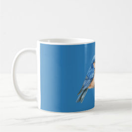 Caneca De Café Alegria Pássaro Azul