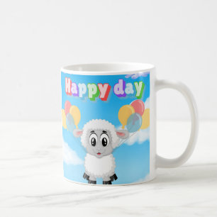 Caneca De Café Alegria Voadora - Feliz Ovelha