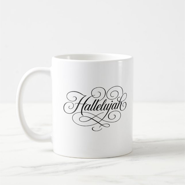 Caneca De Café Aleluia Monograma (Esquerda)