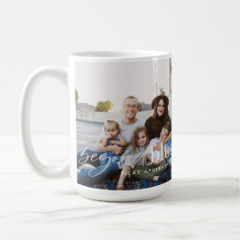 Caneca De Café Além da abençoada Foto Gold Foil 5