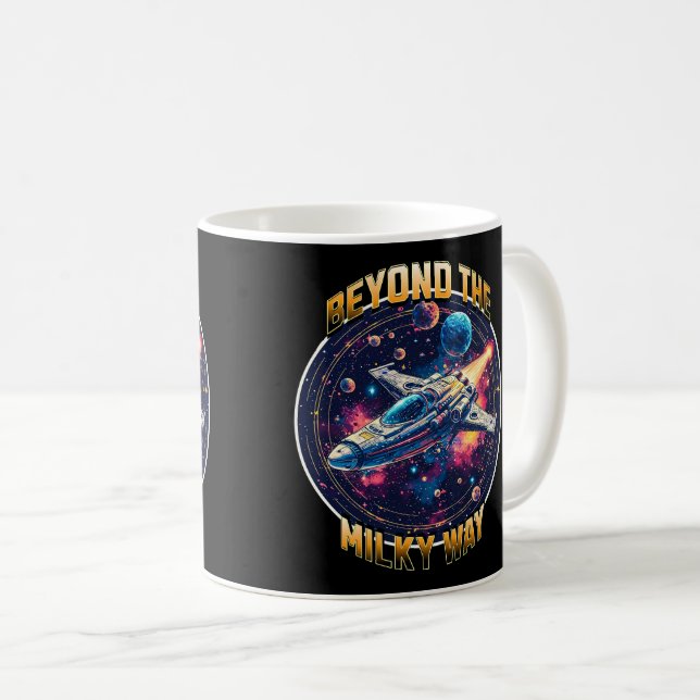 Caneca De Café Além da Via Látea (Frente Esquerda)