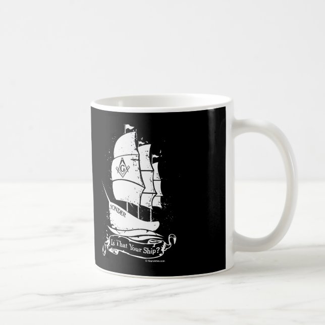 Caneca De Café Além preto da caneca 11oz do café (Direita)