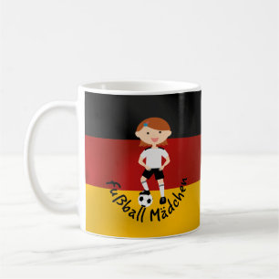 Caneca De Café Alemanha Alemanha Fußball Mädchen 3 v2