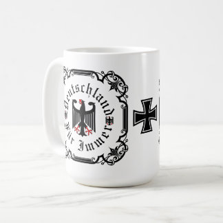 Caneca De Café Alemanha/Deutschland Para sempre/águia negra/cruz 